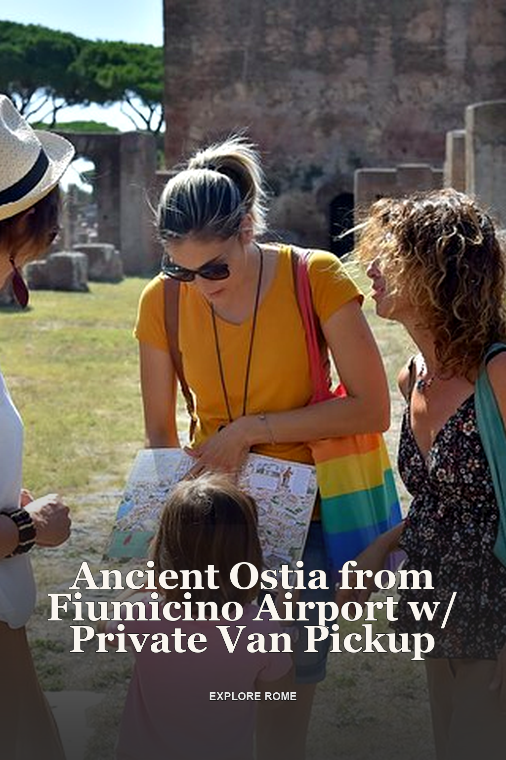 Ancient Ostia from Fiumicino Airport w/ Private Van Pickup
