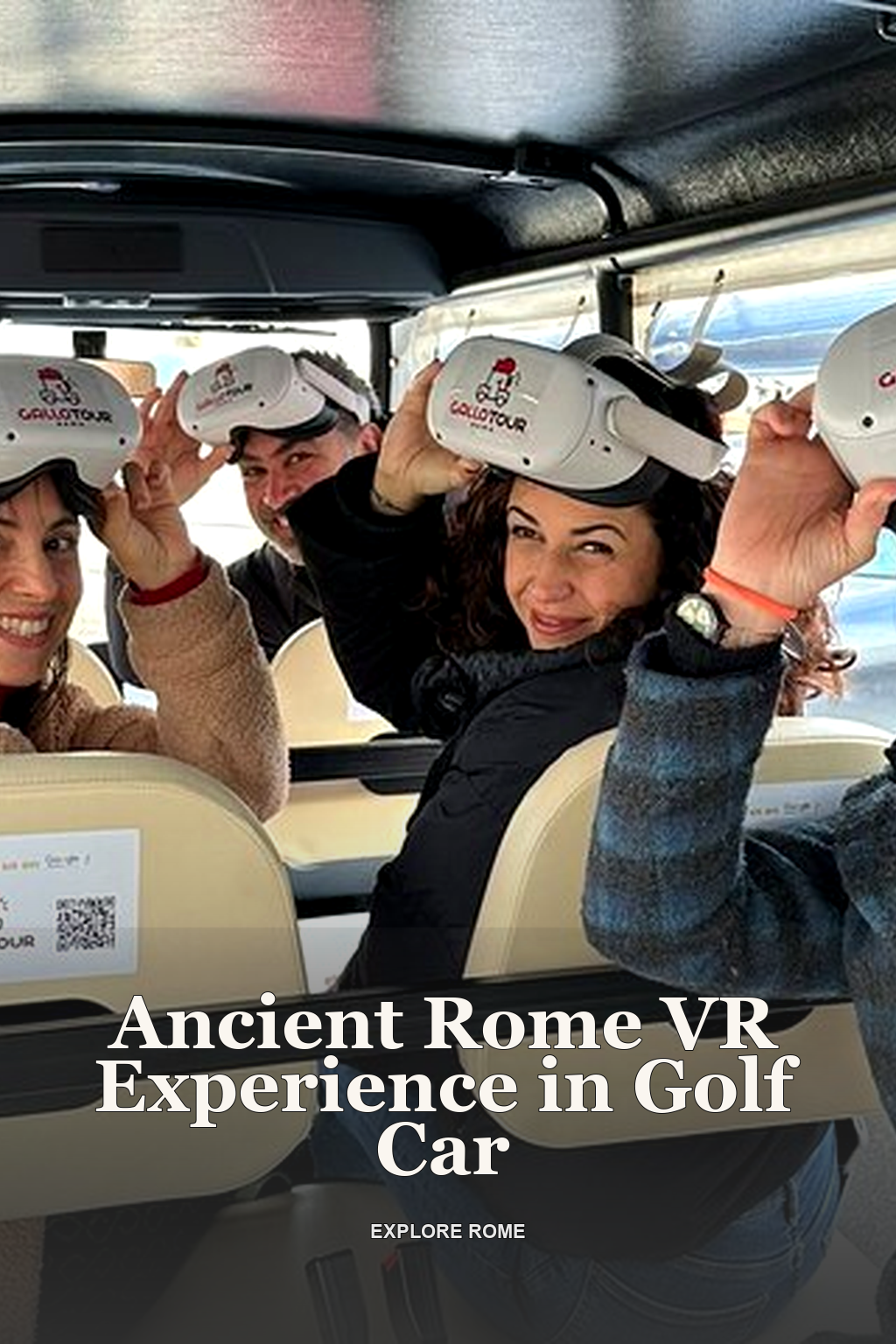 Ancient Rome VR Experience in Golf Car