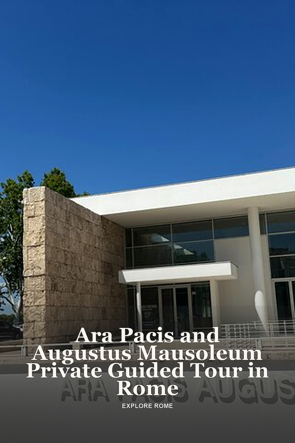 Ara Pacis and Augustus Mausoleum Private Guided Tour in Rome