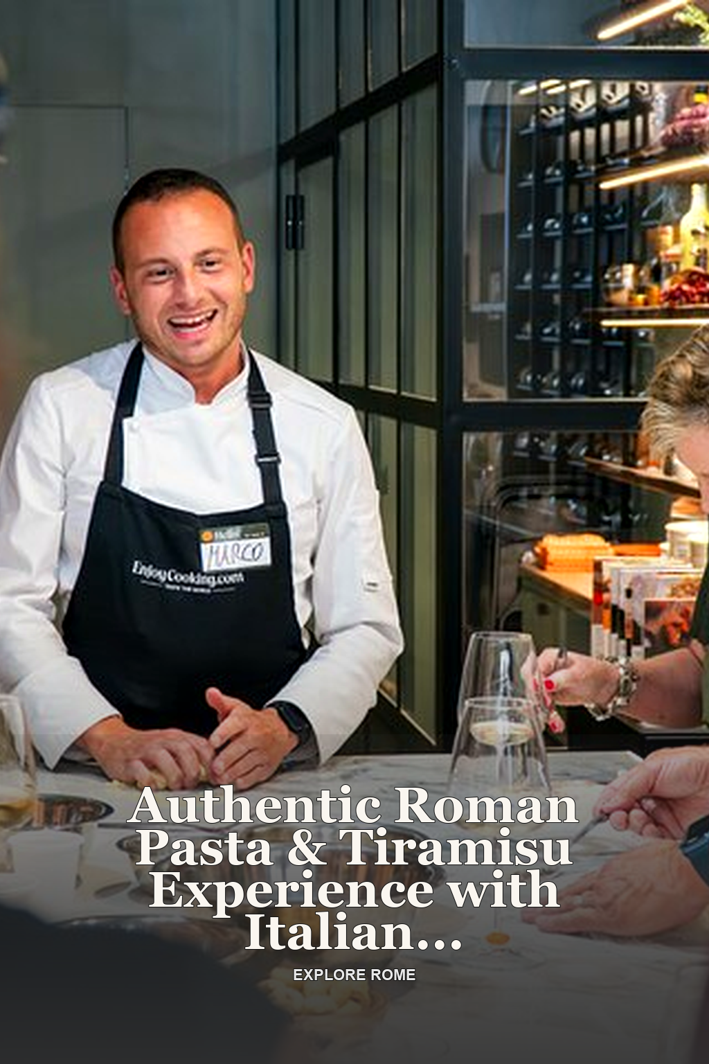 Authentic Roman Pasta & Tiramisu Experience with Italian Wine