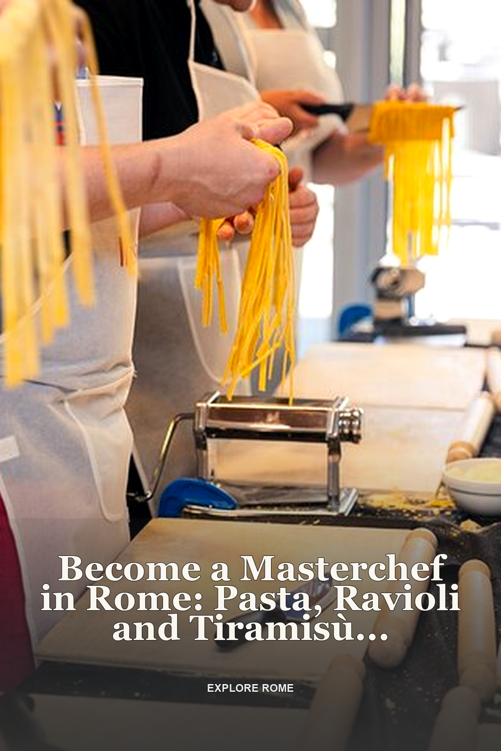 Become a Masterchef in Rome: Pasta, Ravioli and Tiramisù Class