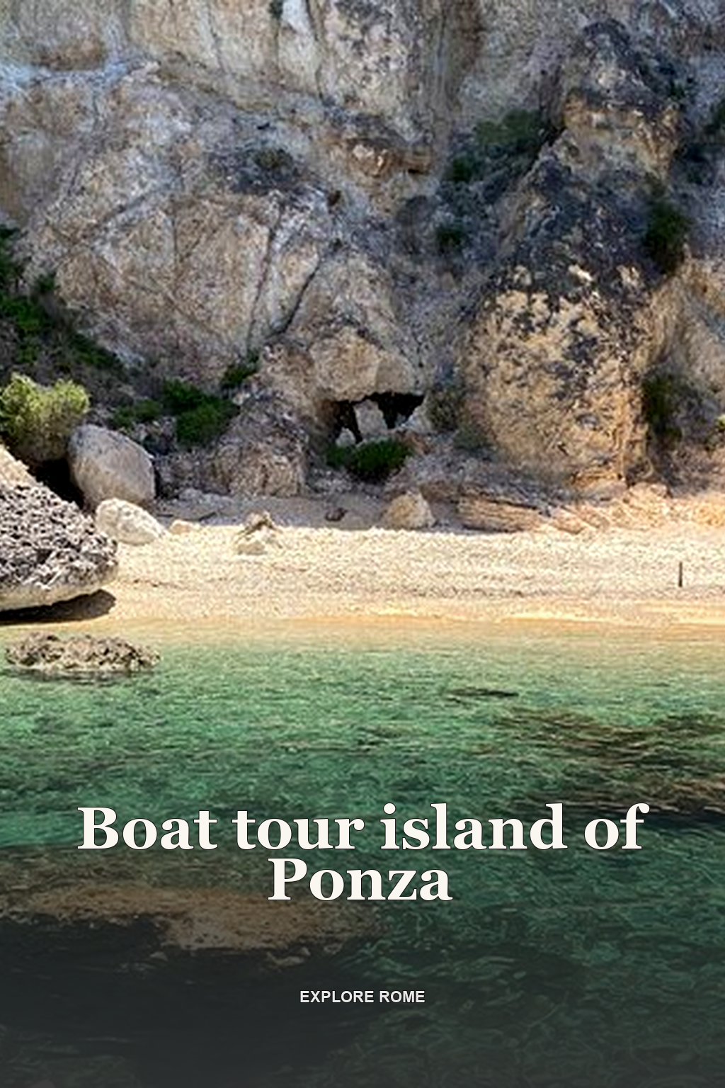 Boat tour island of Ponza
