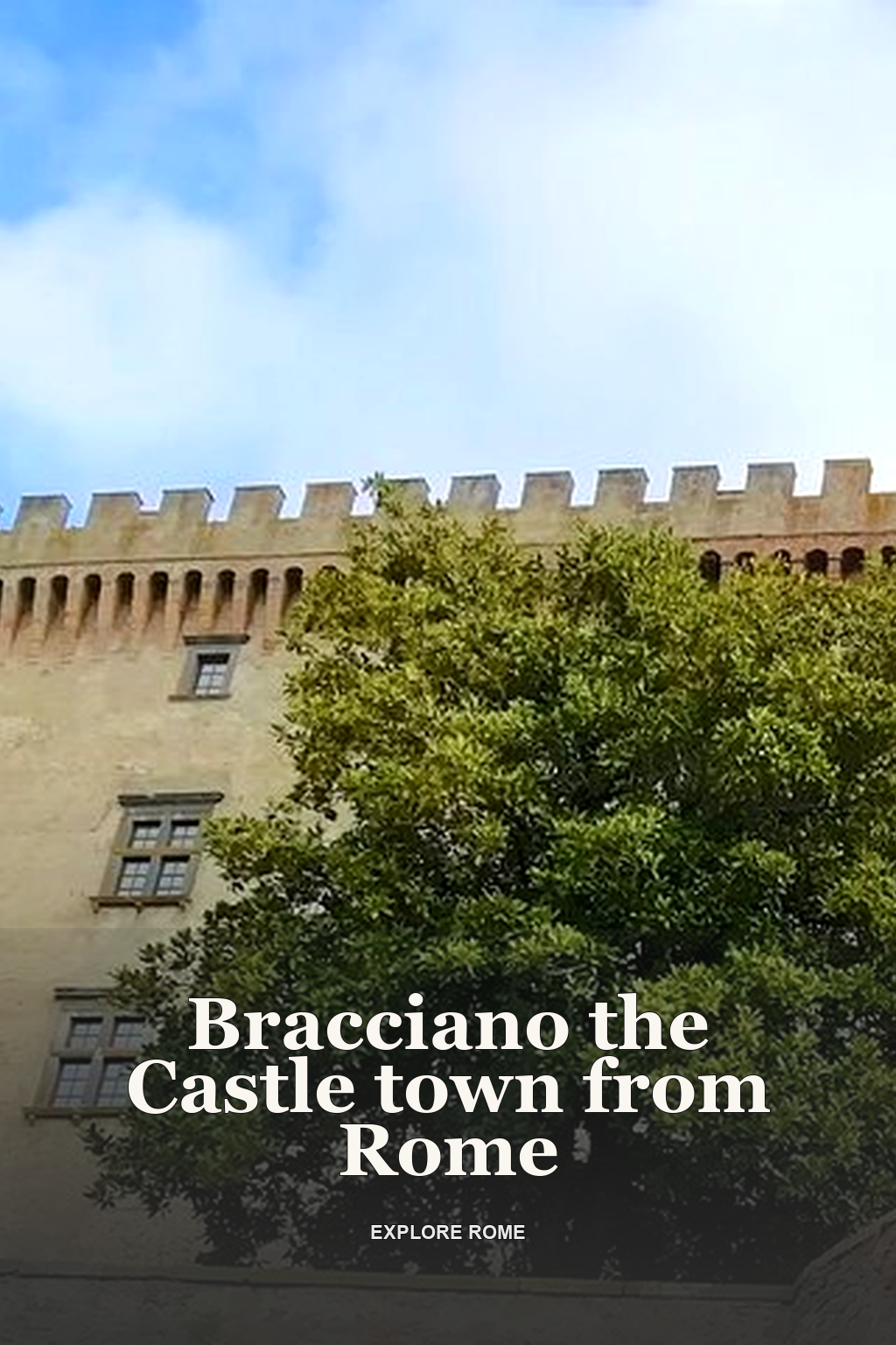 Bracciano the Castle town from Rome